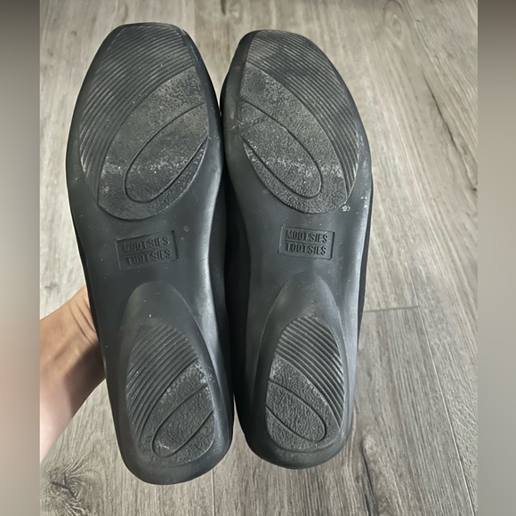 Mootsies Tootsies Modemtrak demitra black stretch fabric slip-on flat shoe sz 8 - Picture 3 of 12